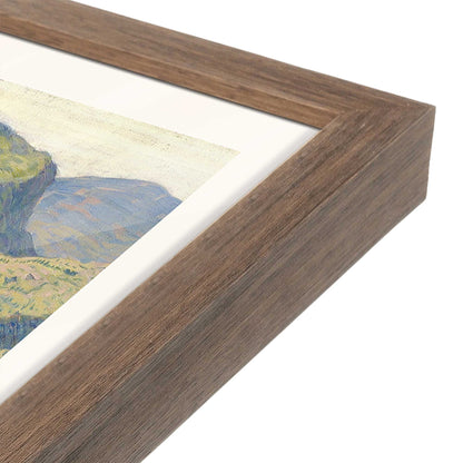 [Color:Walnut], Picture of art in a Walnut frame at an angle