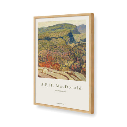 [Color:American Maple], Picture of art in a American Maple frame of the corner