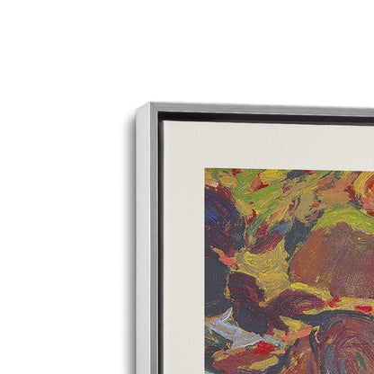 [Color:Polished Chrome], Picture of art in a Polished Chrome frame at an angle