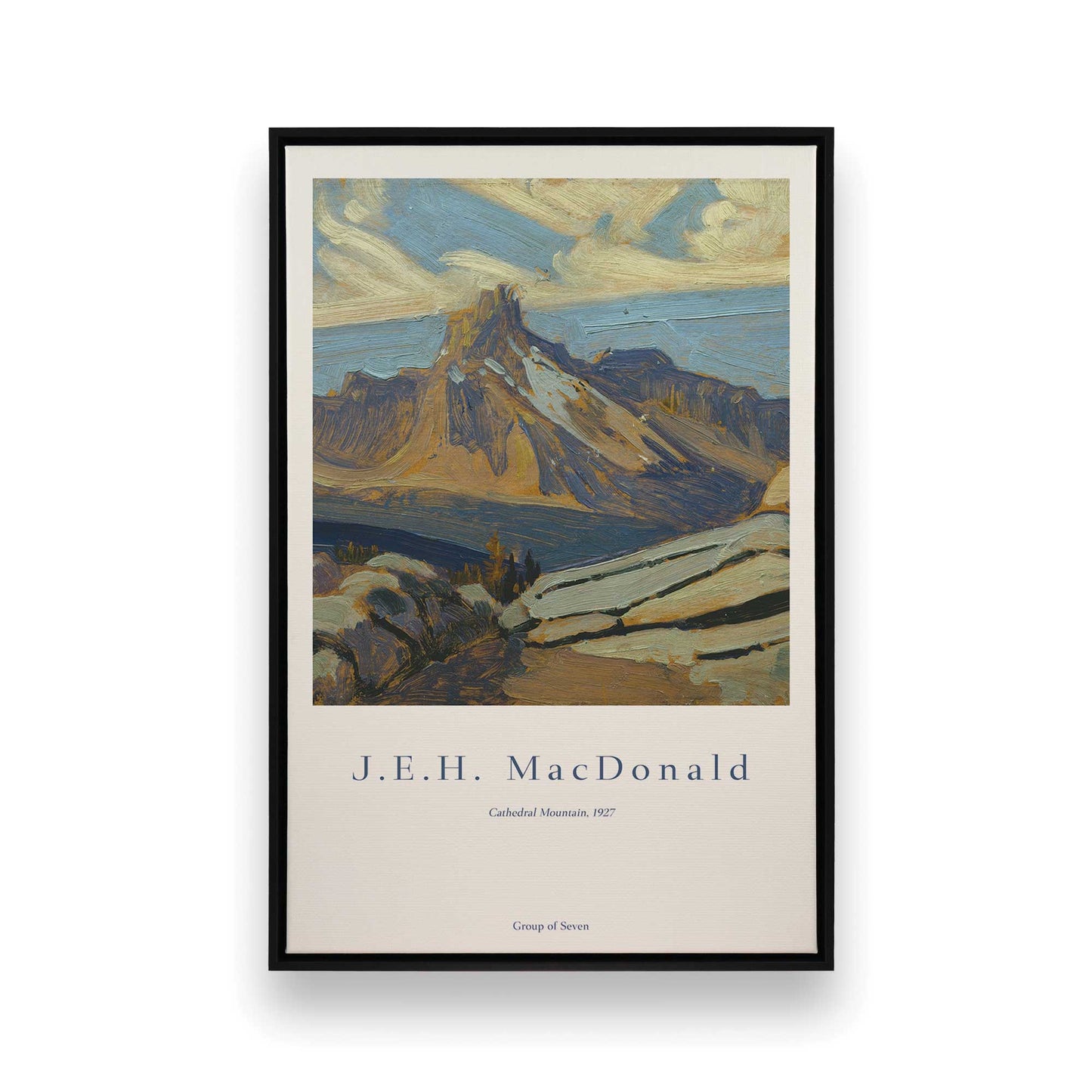 [Color:Satin Black], Picture of art in a Satin Black frame