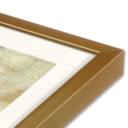 [Color:Polished Gold], Picture of art in a Polished Gold frame at an angle