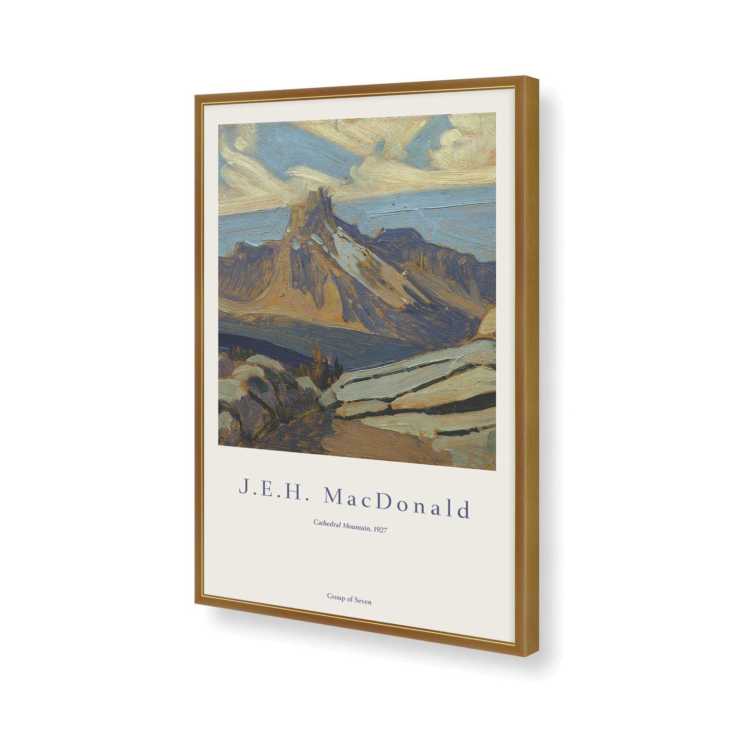 [Color:Polished Gold], Picture of art in a Polished Gold frame of the corner