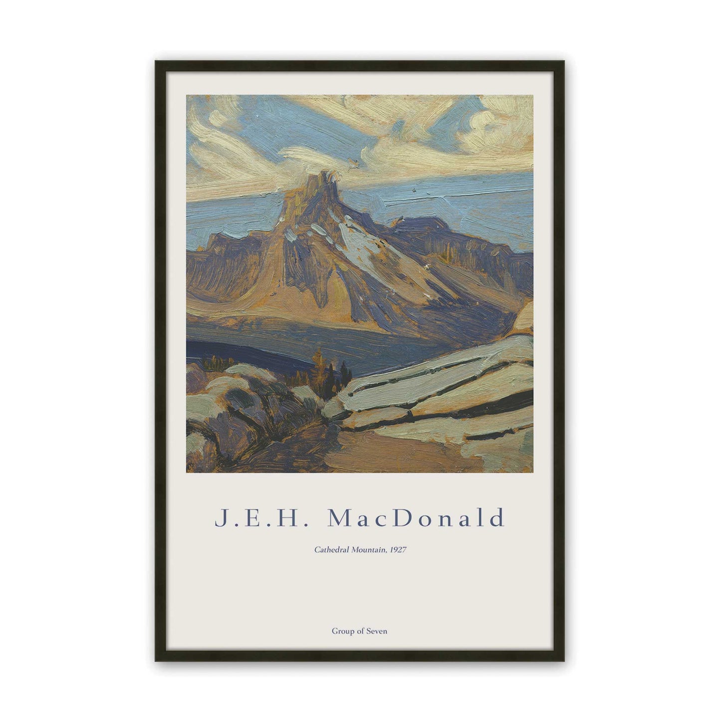 [Color:Satin Black], Picture of art in a Satin Black frame