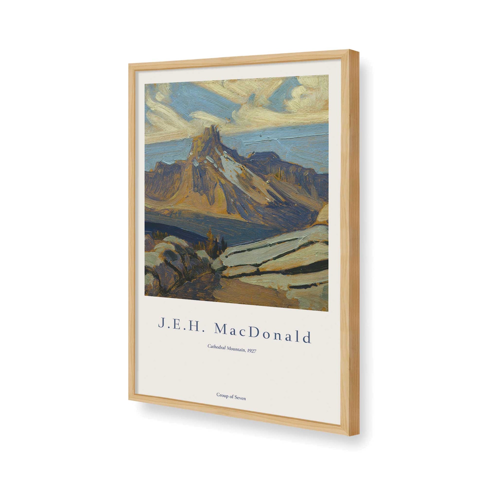 [Color:American Maple], Picture of art in a American Maple frame of the corner