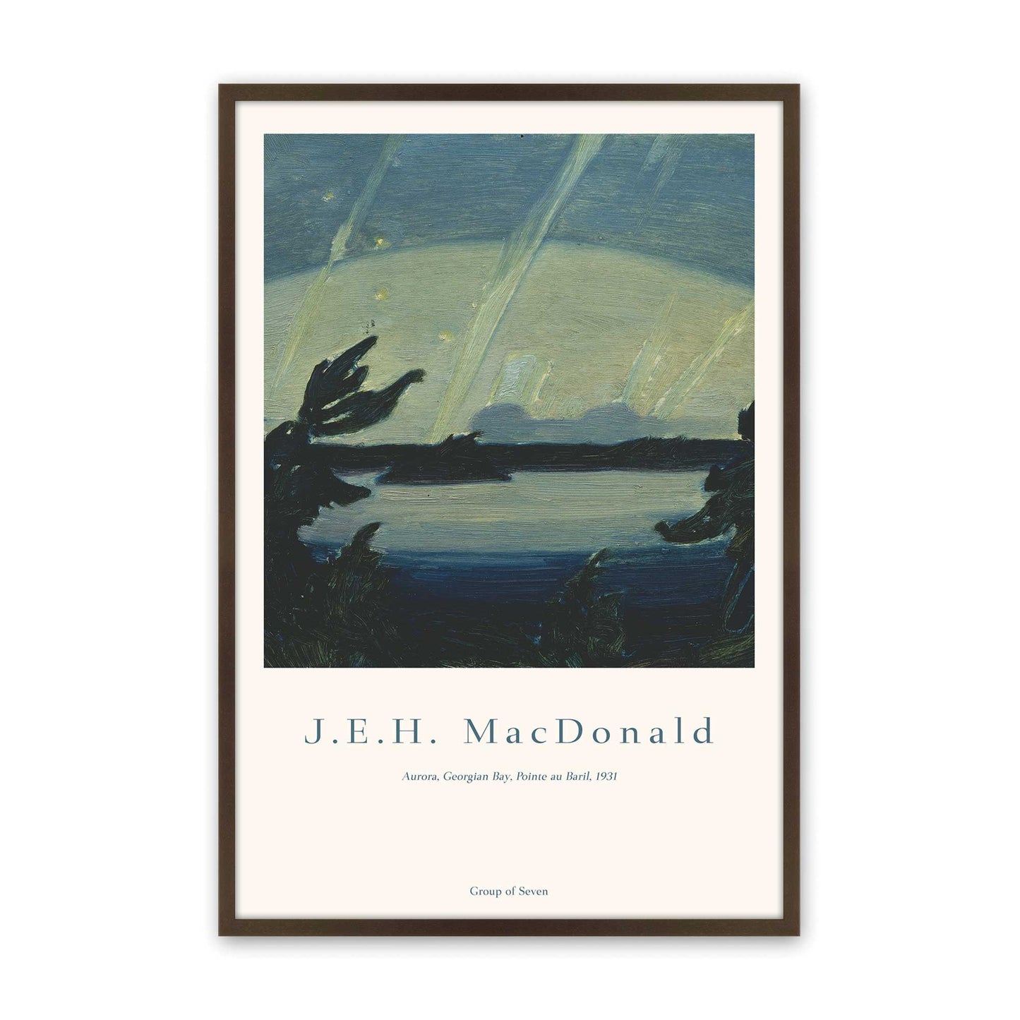 [Color:Brown], Picture of art in a Brown frame