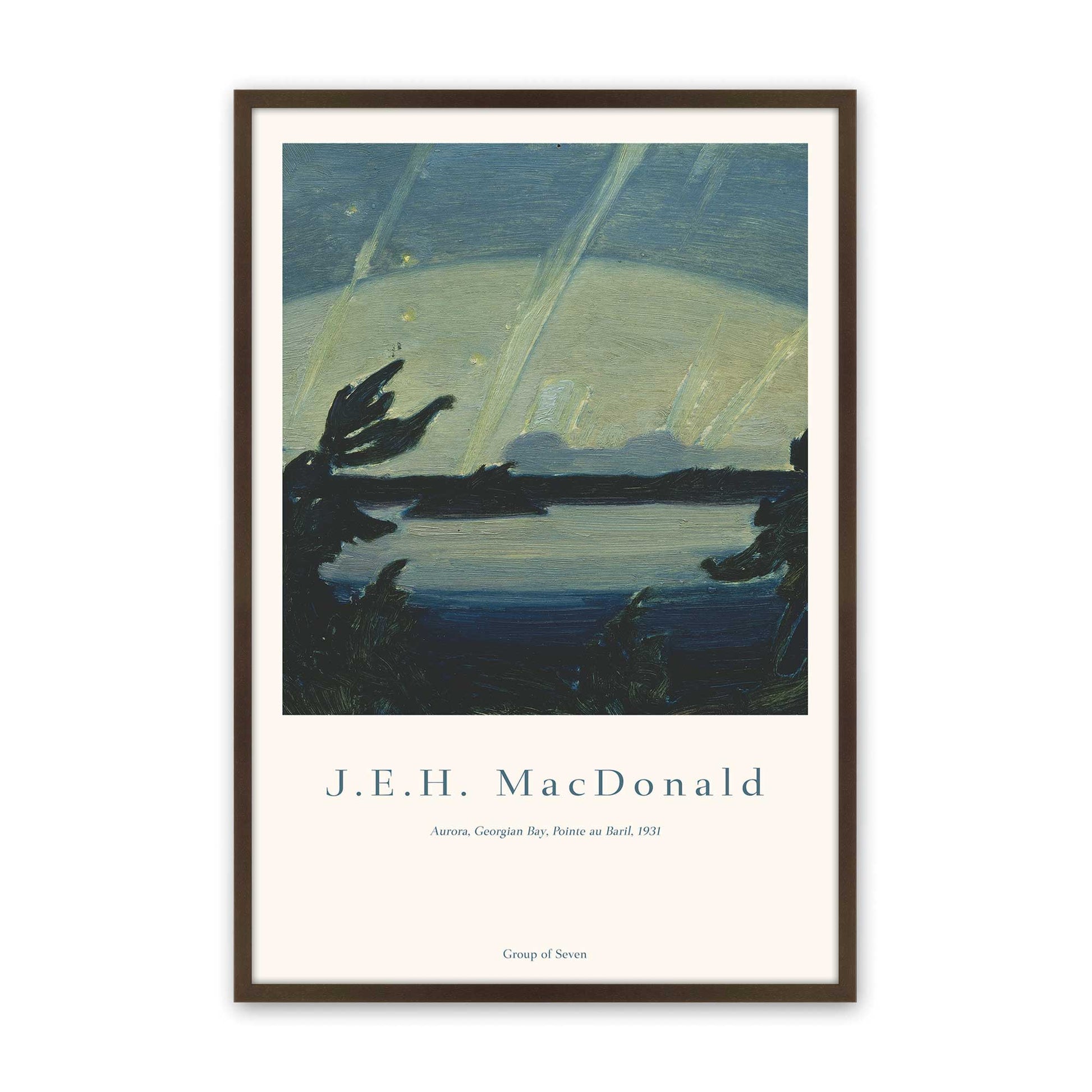 [Color:Belvinder Brown], Picture of art in a Belvinder Brown frame