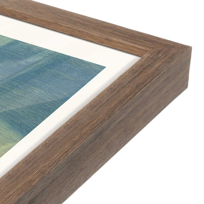 [Color:Walnut], Picture of art in a Walnut frame at an angle