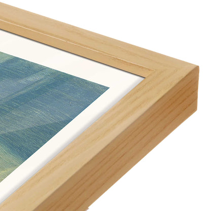 [Color:American Maple], Picture of art in a American Maple frame at an angle