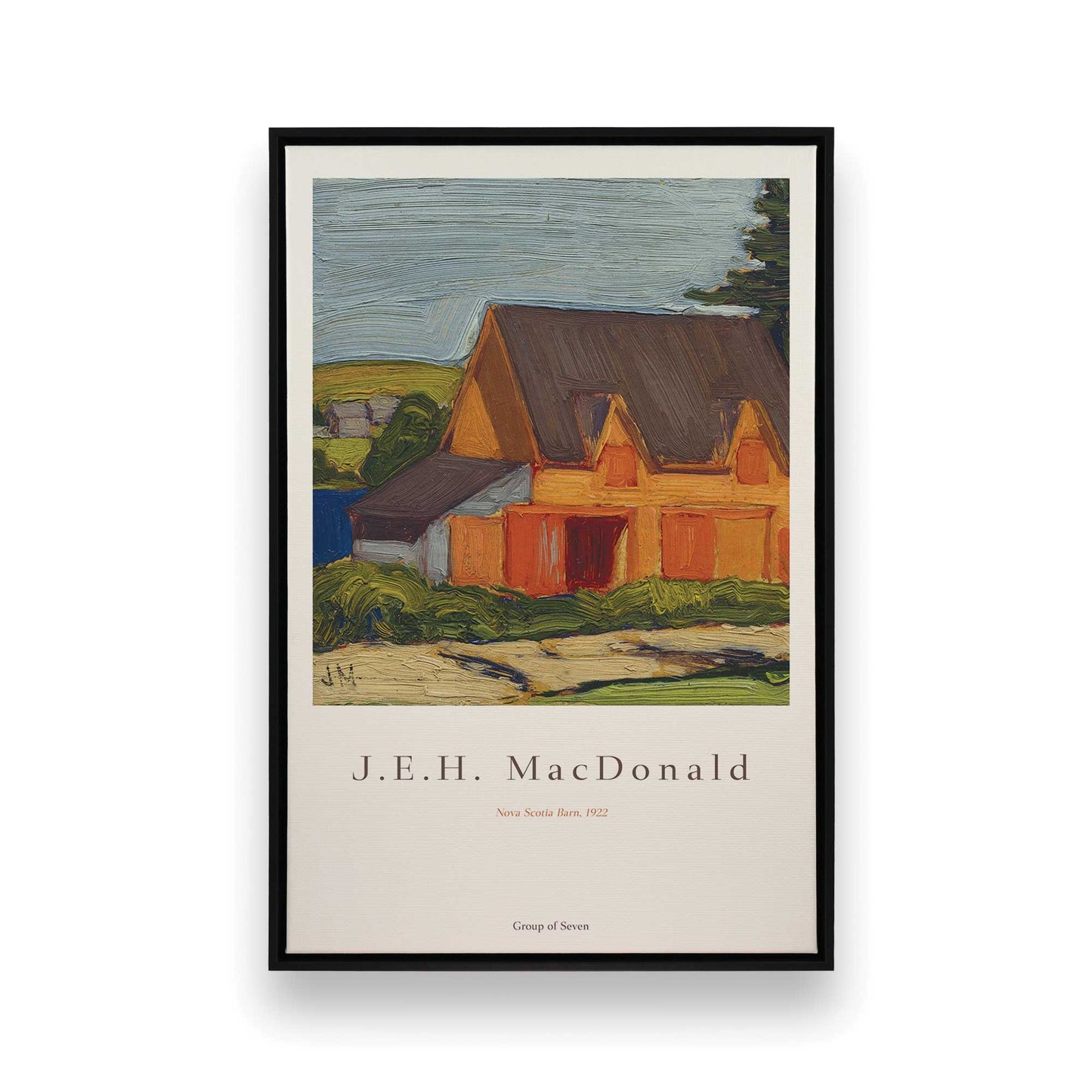 [Color:Satin Black], Picture of art in a Satin Black frame