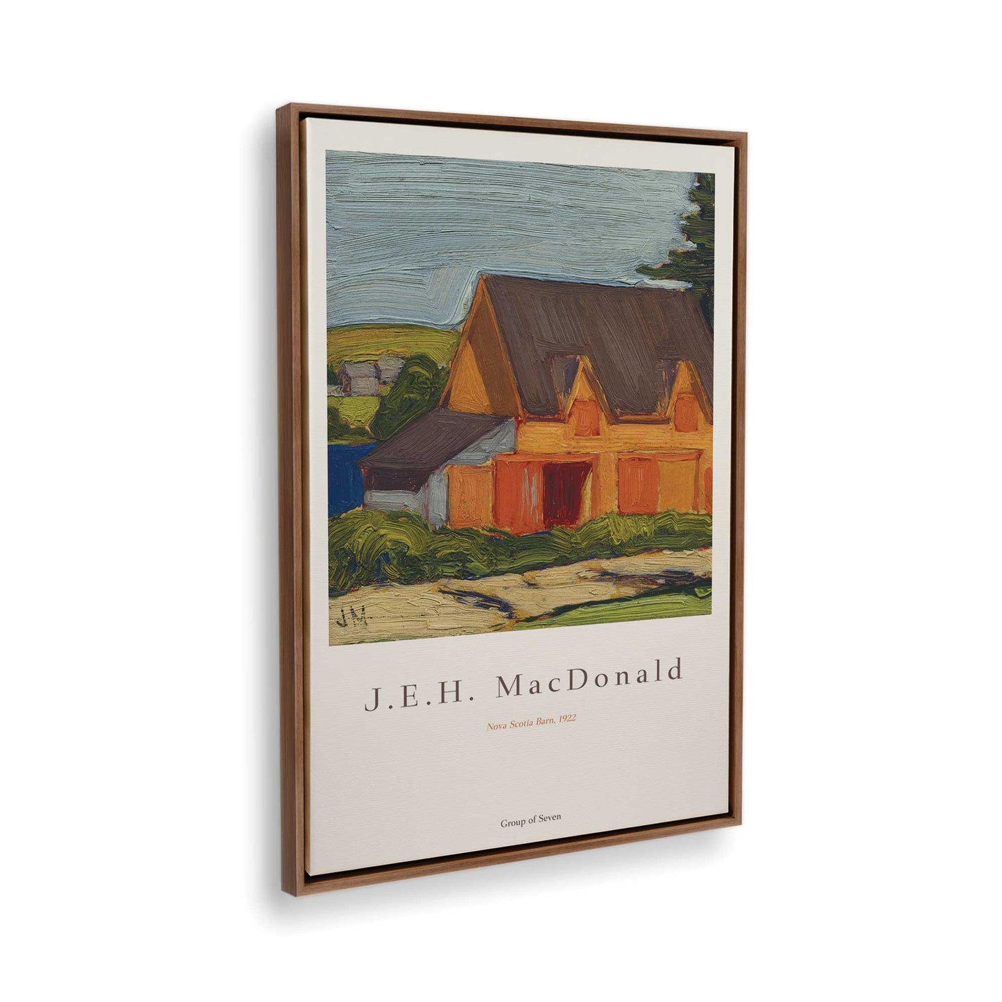 [Color:Walnut], Picture of the corner of the art