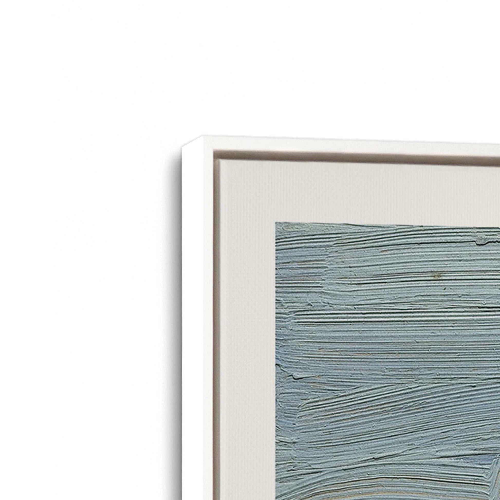 [Color:Opaque White], Picture of art in a White frame at an angle