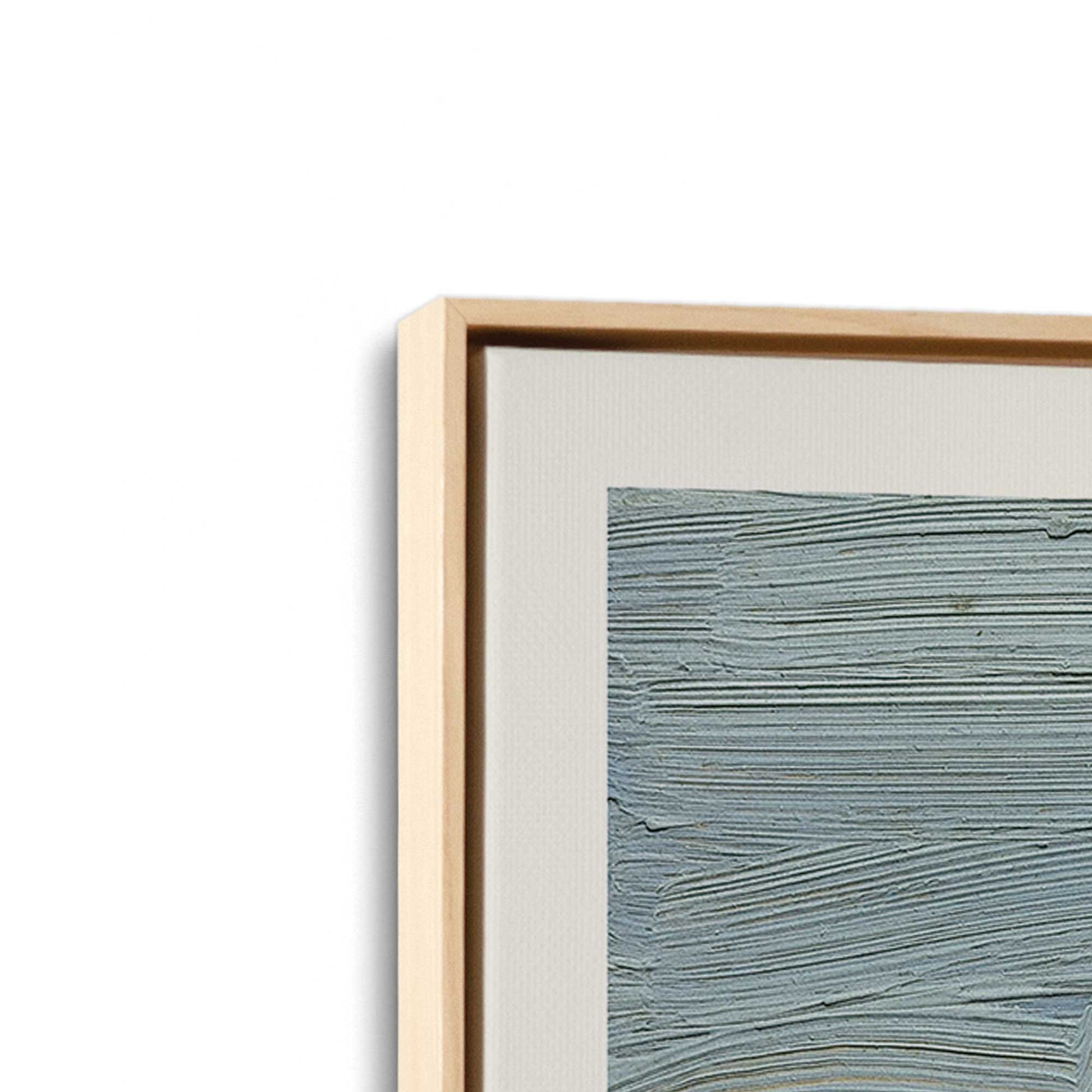 [Color:American Maple], Picture of art in a American Maple frame at an angle