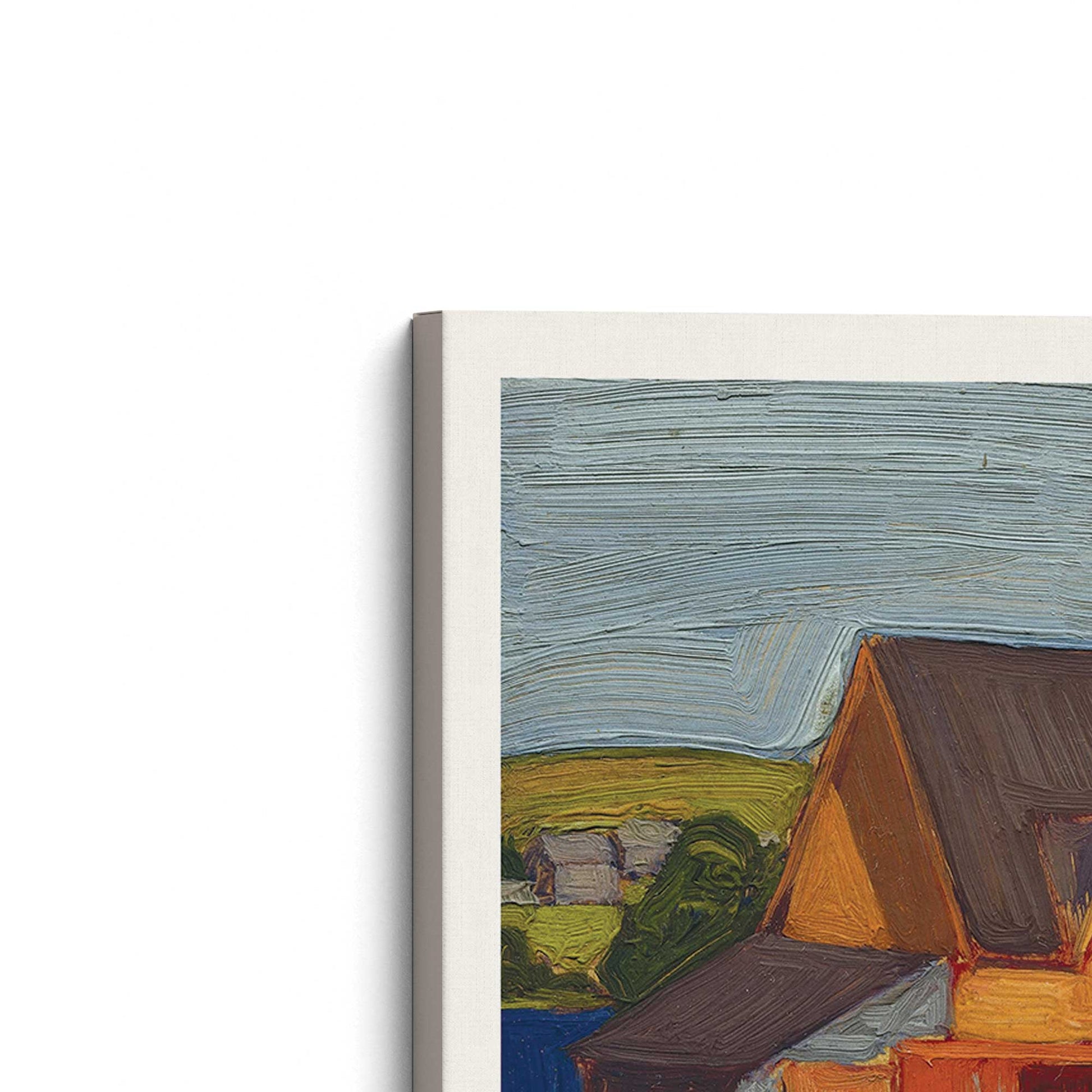 [Color:Stretched Canvas], Picture of the corner of the art