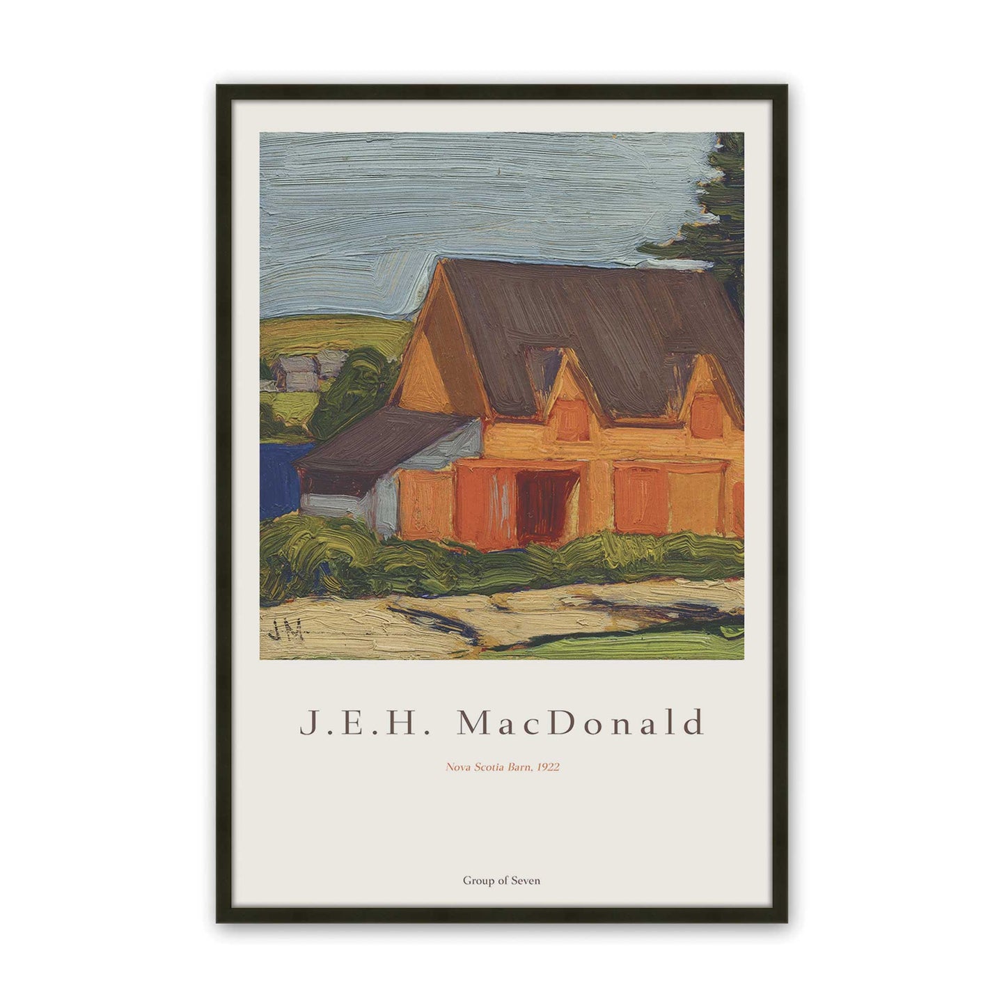 [Color:Satin Black], Picture of art in a Satin Black frame