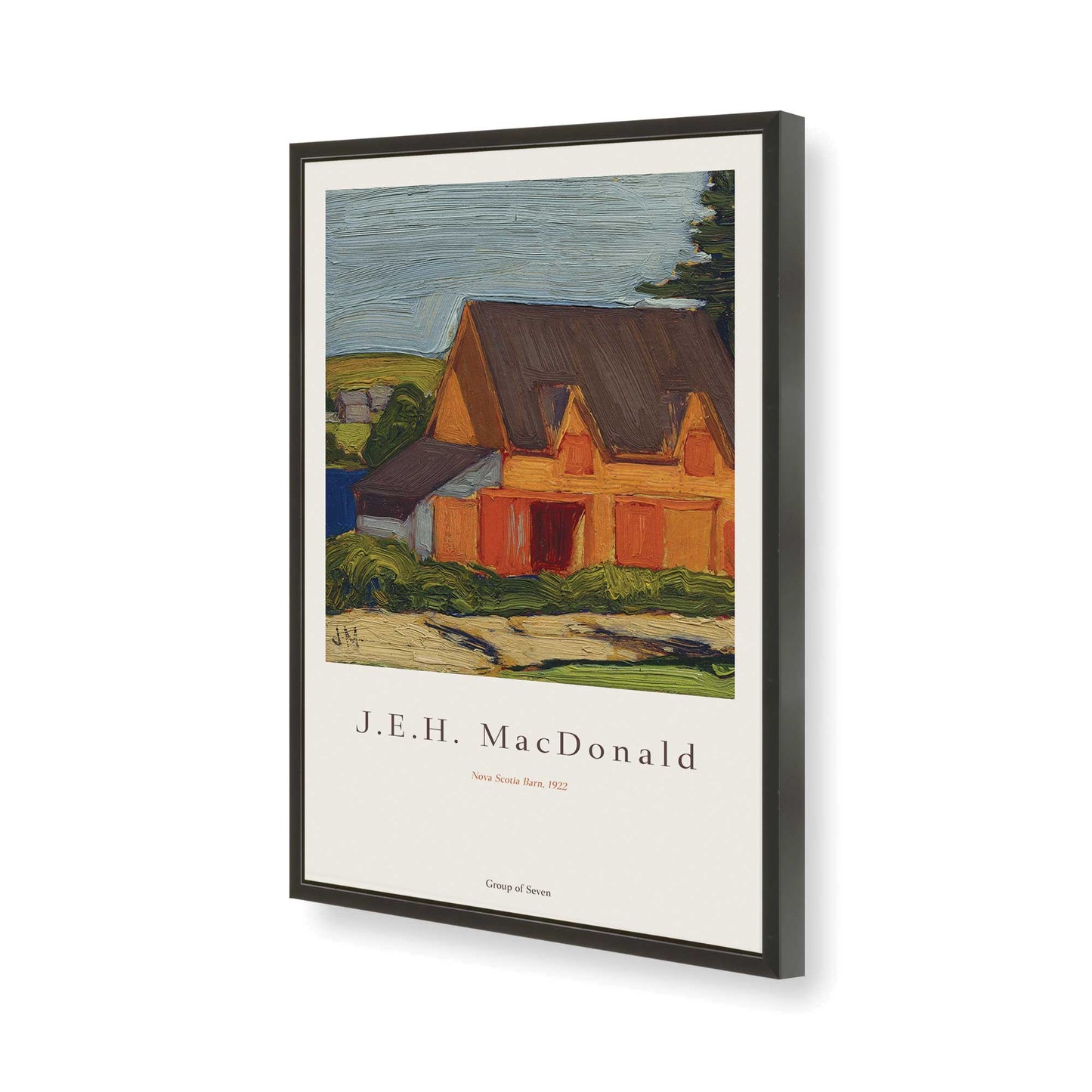 [Color:Satin Black], Picture of art in a Satin Black frame of the corner