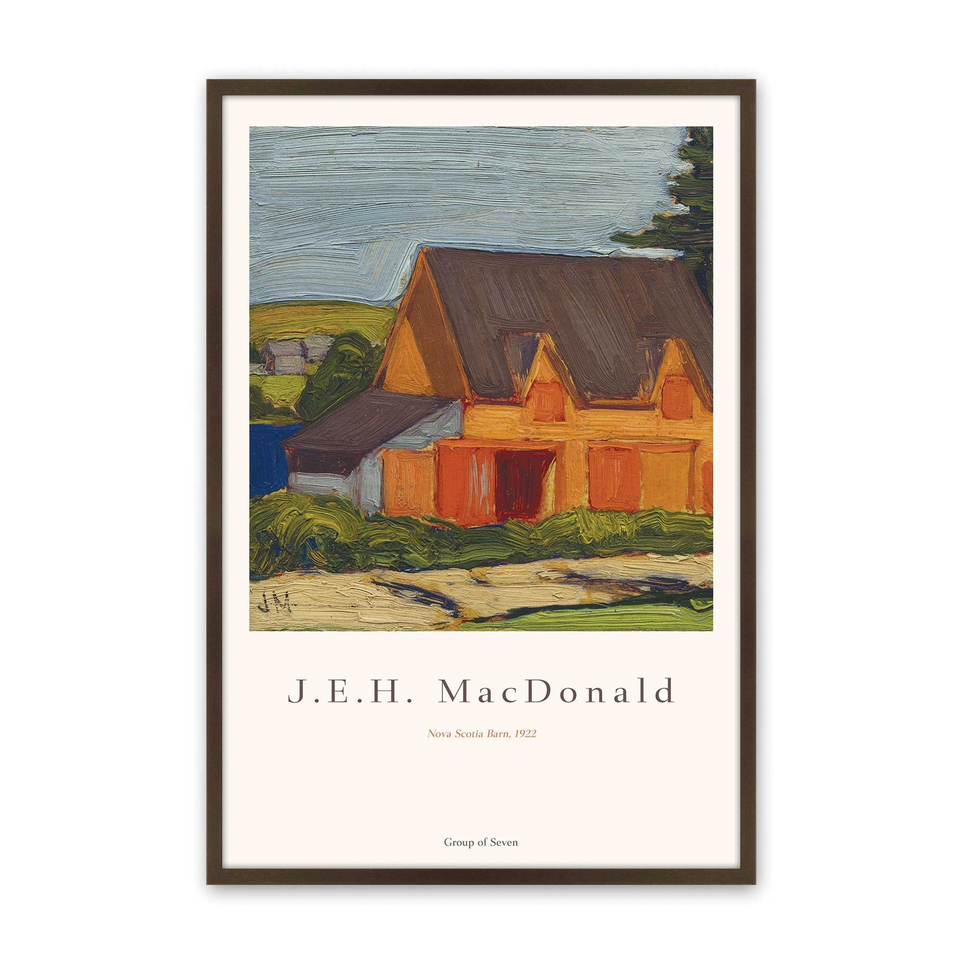 [Color:Brown], Picture of art in a Brown frame
