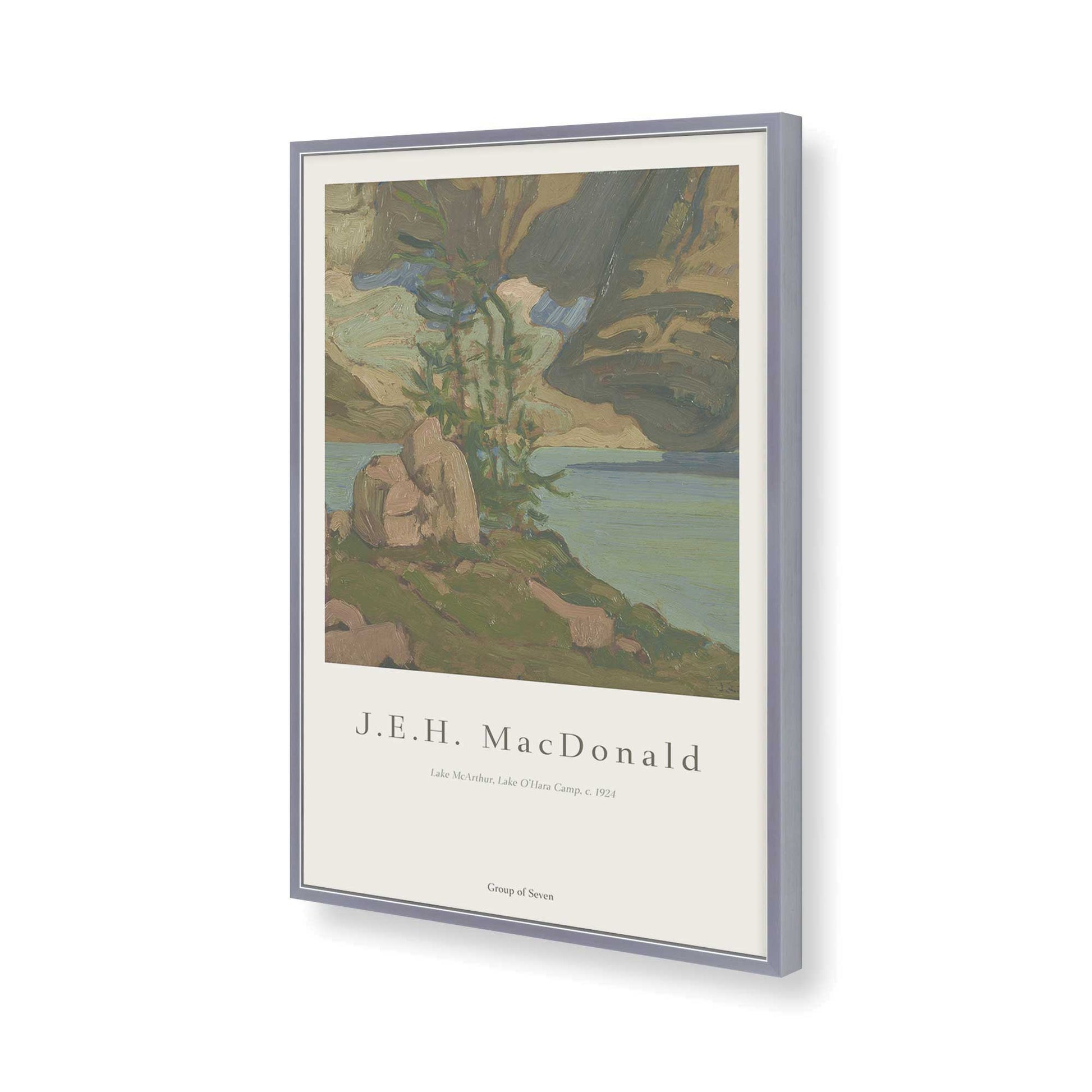 [Color:Polished Chrome], Picture of art in a Polished Chrome frame of the corner
