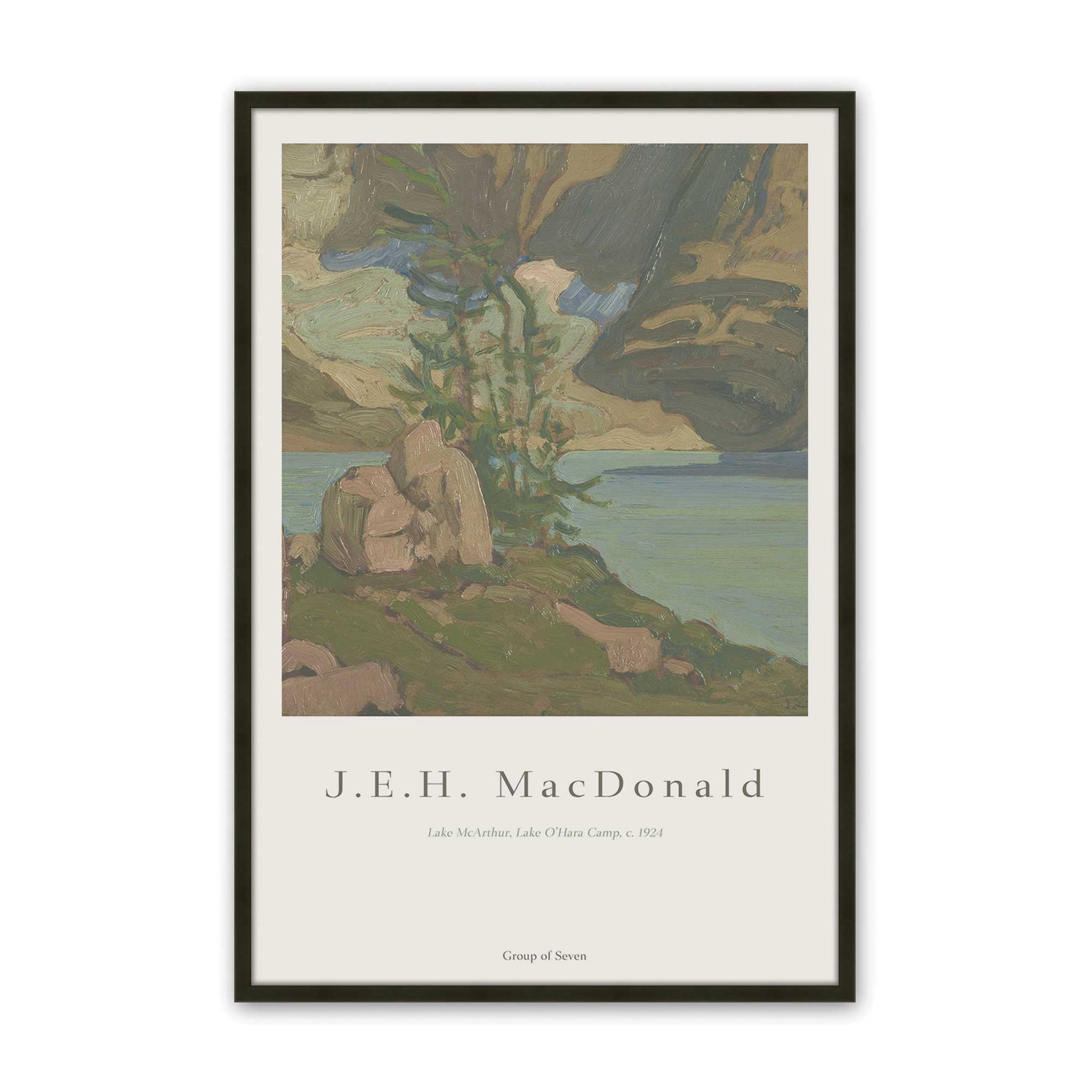 [Color:Satin Black], Picture of art in a Satin Black frame