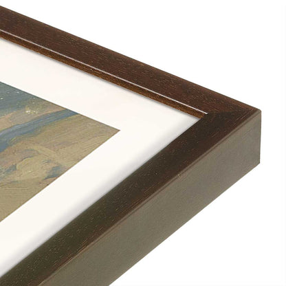 [Color:Belvinder Brown], Picture of art in a Belvinder Brown frame at an angle