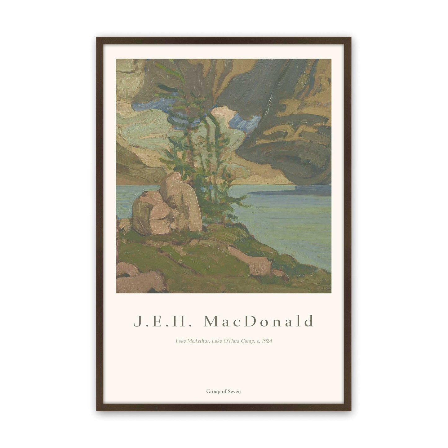 [Color:Brown], Picture of art in a Brown frame