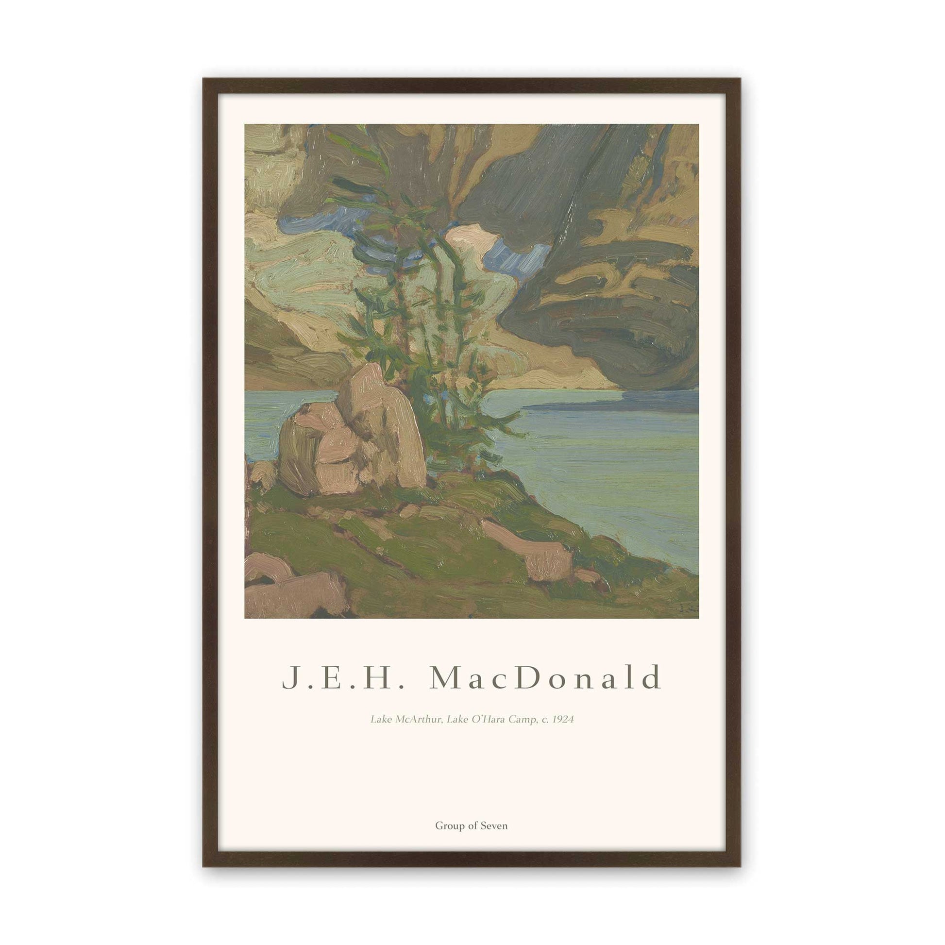 [Color:Brown], Picture of art in a Brown frame