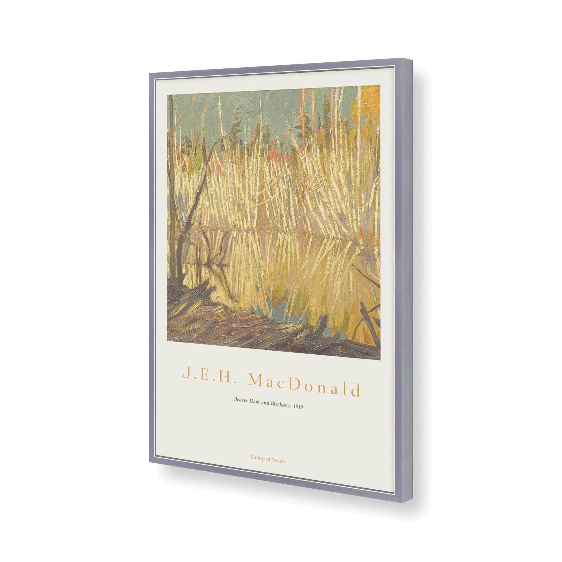 [Color:Polished Chrome], Picture of art in a Polished Chrome frame of the corner