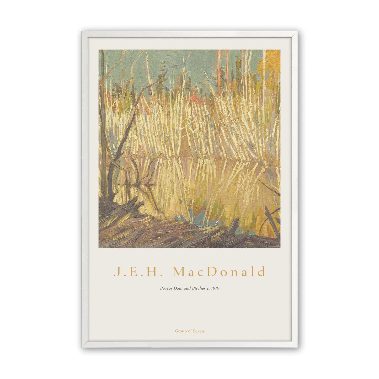[Color:Opaque White], Picture of art in a Opaque White frame