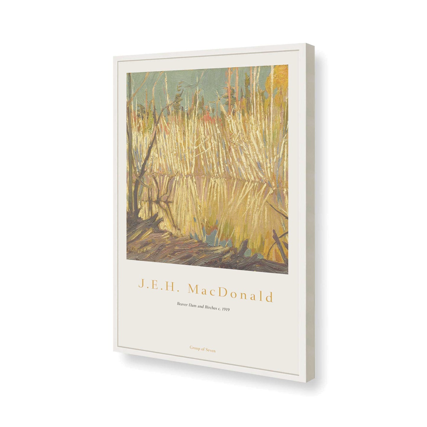 [Color:Opaque White], Picture of art in a Opaque White frame of the corner
