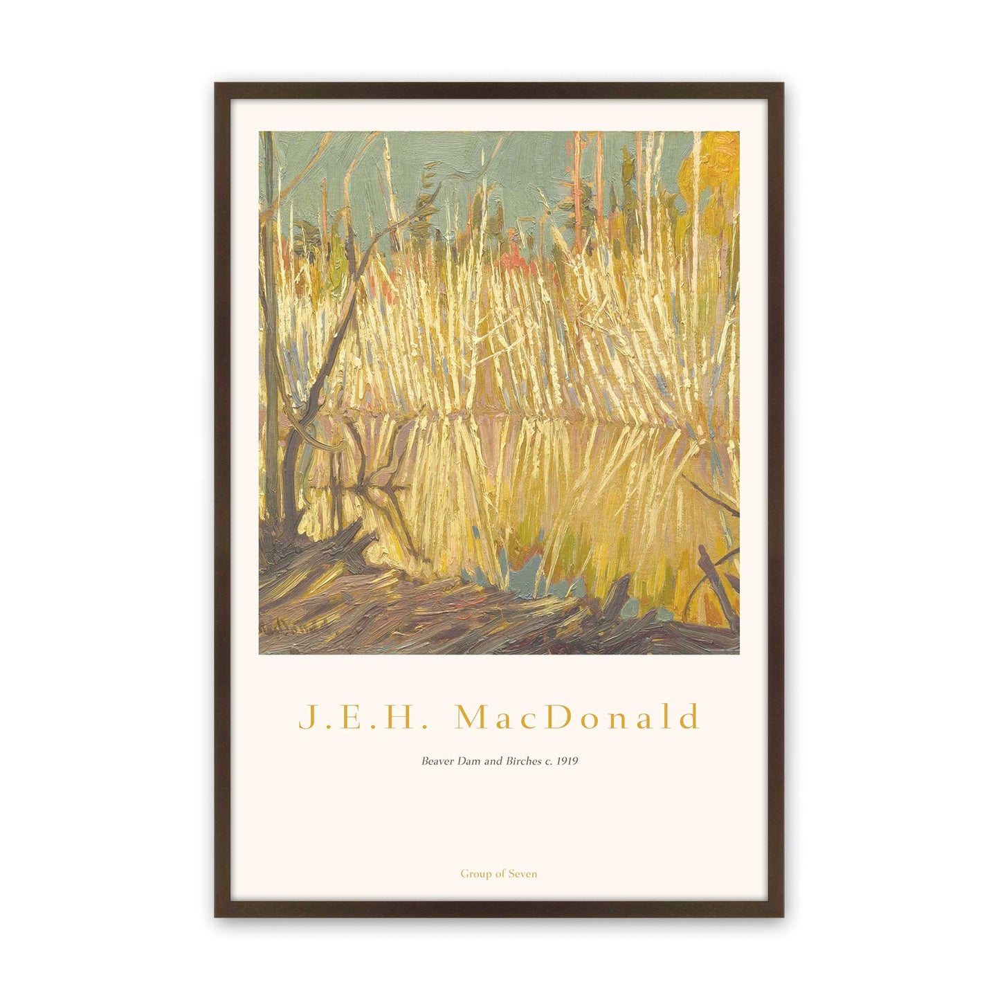 [Color:Brown], Picture of art in a Brown frame
