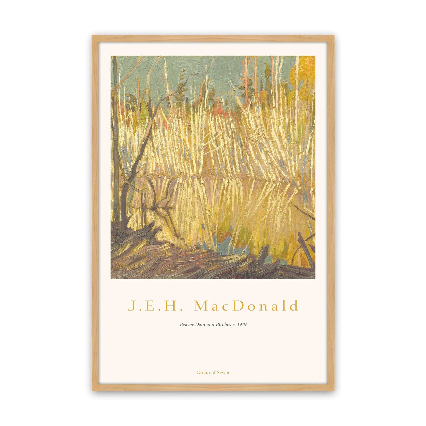 [Color:American Maple], Picture of art in a American Maple frame