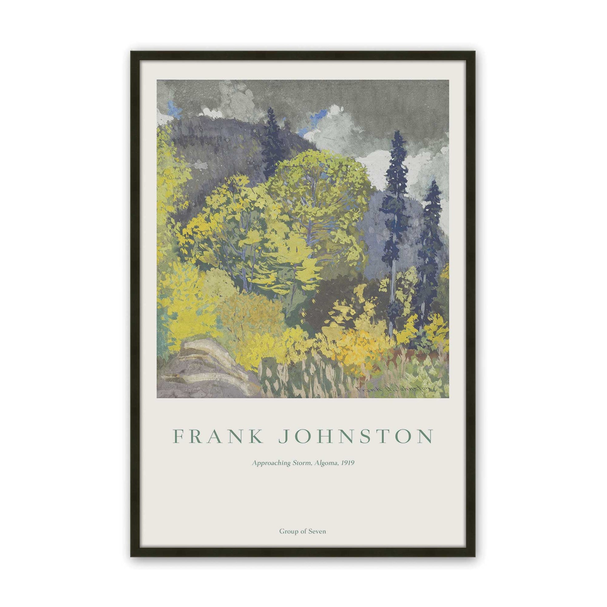 [Color:Satin Black], Picture of art in a Satin Black frame