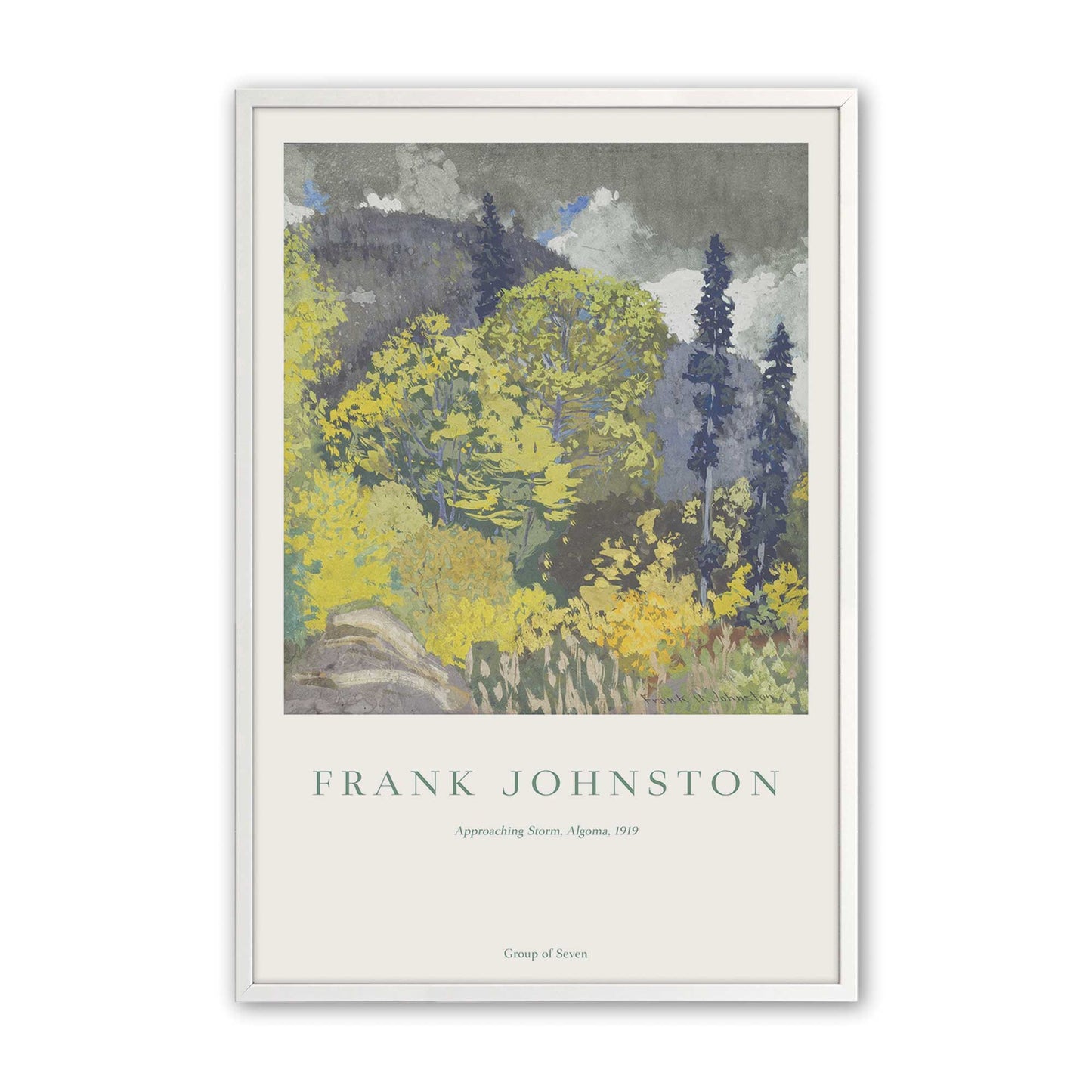 [Color:Opaque White], Picture of art in a Opaque White frame