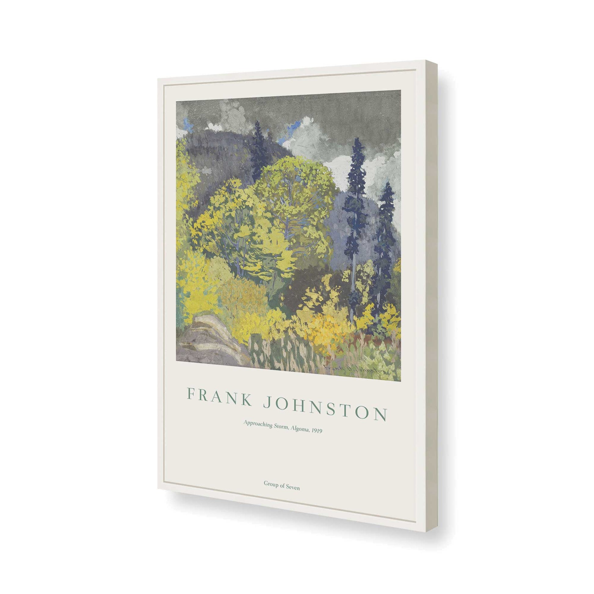 [Color:Opaque White], Picture of art in a Opaque White frame of the corner