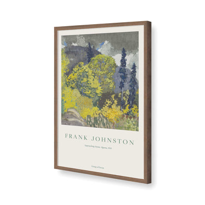 [Color:Walnut], Picture of art in a Walnut frame of the corner