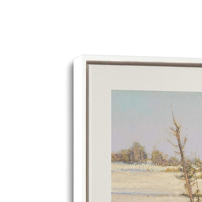 [Color:Opaque White], Picture of art in a White frame at an angle