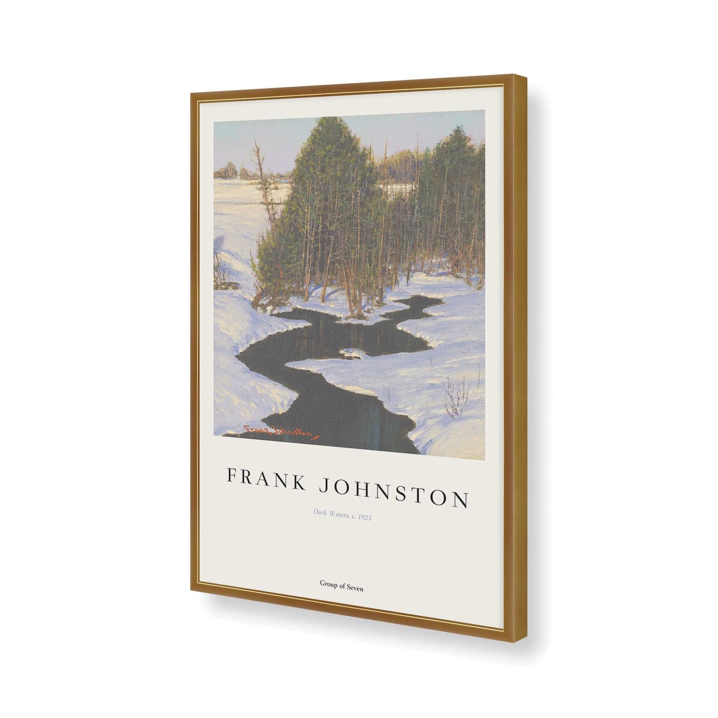 [Color:Polished Gold], Picture of art in a Polished Gold frame of the corner