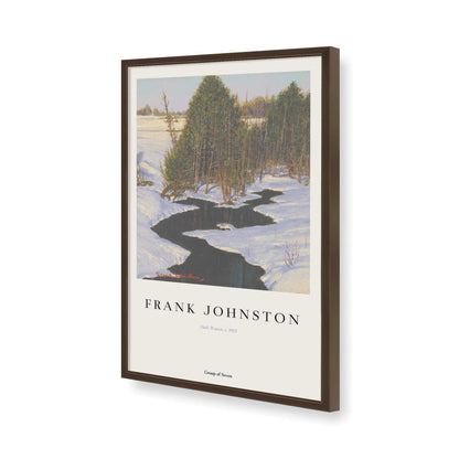 [Color:Brown], Picture of art in a Brown frame of the corner