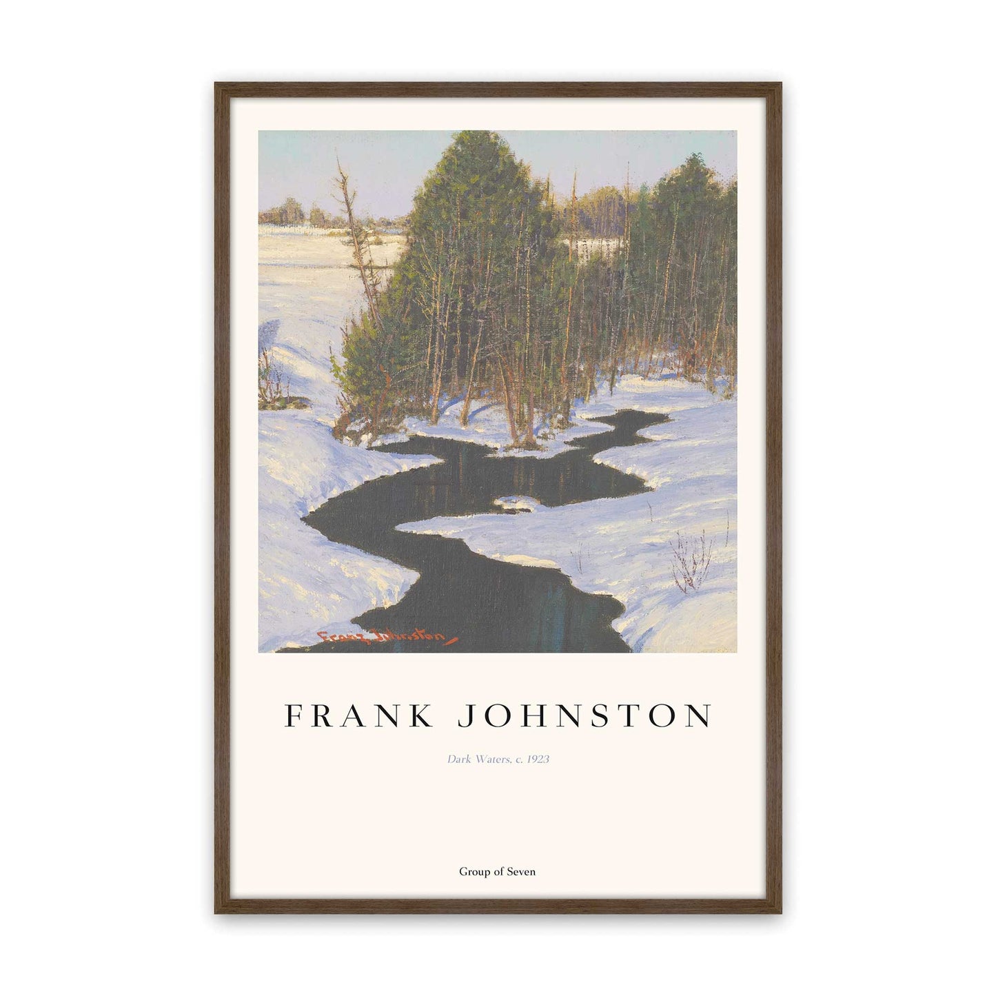 [Color:Walnut], Picture of art in a Walnut frame
