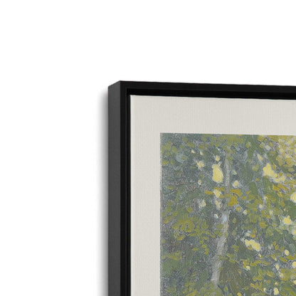 [Color:Satin Black], Picture of art in a Satin Black frame at an angle
