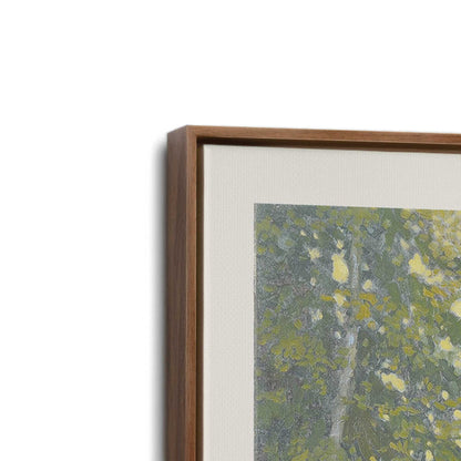 [Color:Walnut], Picture of art in a Walnut frame at an angle