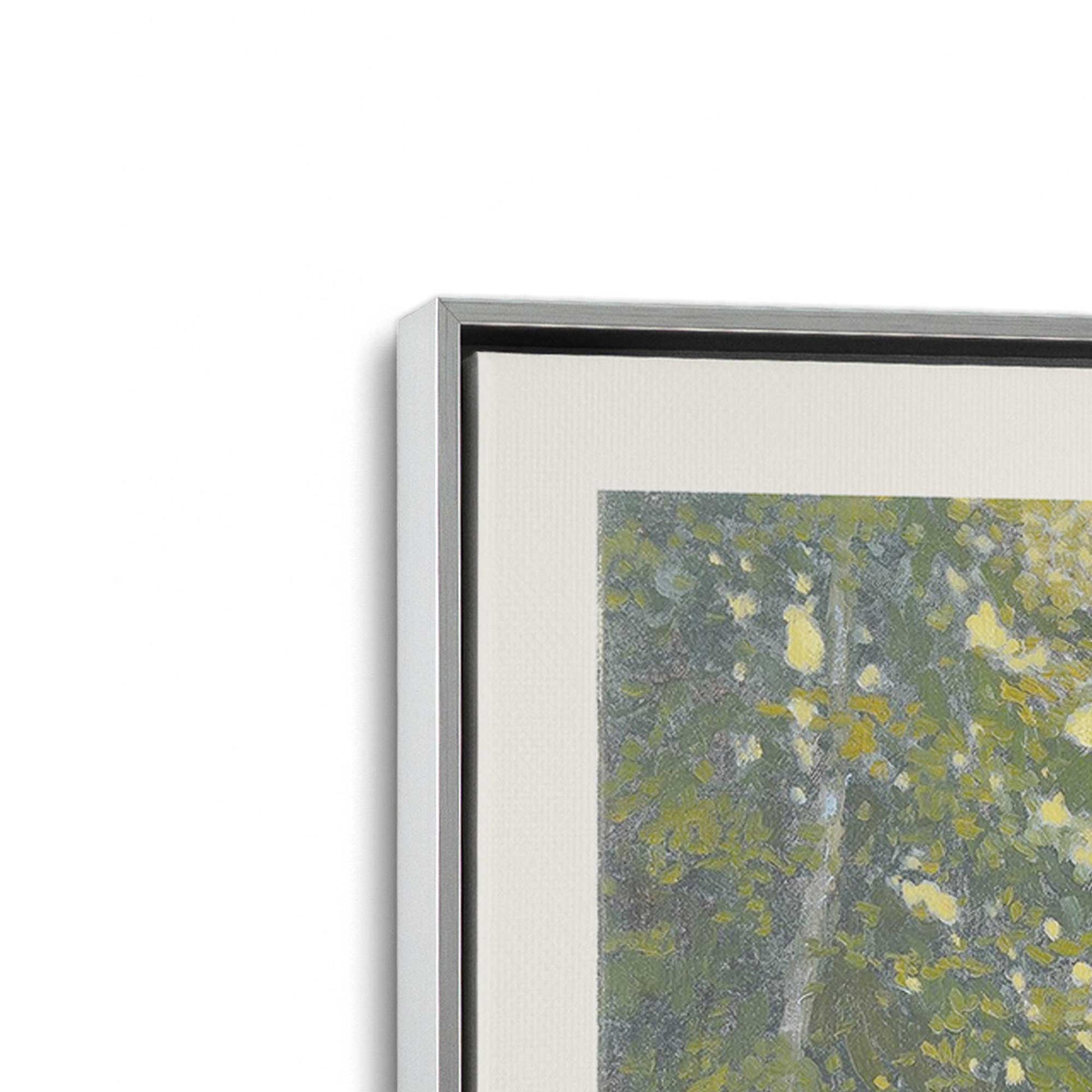 [Color:Polished Chrome], Picture of art in a Polished Chrome frame at an angle