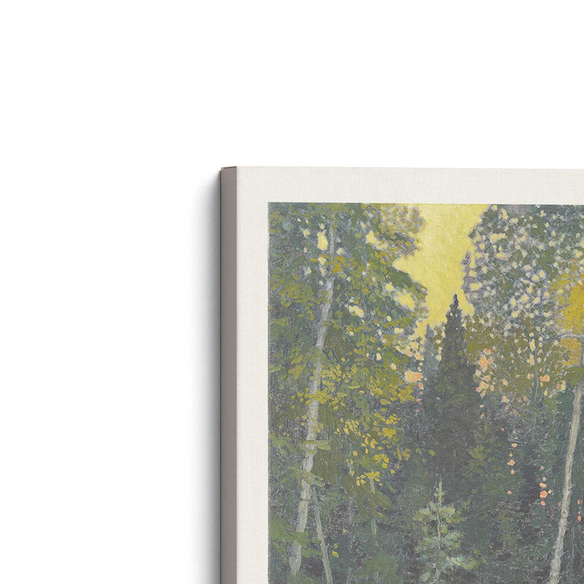 [Color:Stretched Canvas], Picture of the corner of the art
