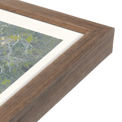 [Color:Walnut], Picture of art in a Walnut frame at an angle