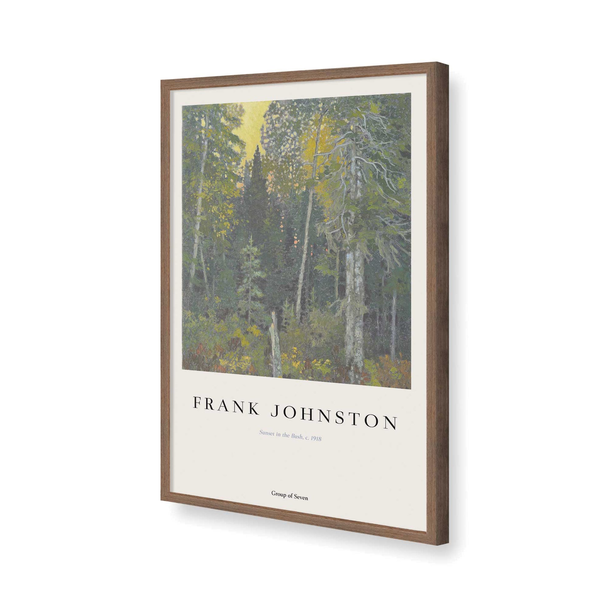 [Color:Walnut], Picture of art in a Walnut frame of the corner