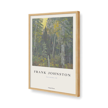 [Color:American Maple], Picture of art in a American Maple frame of the corner