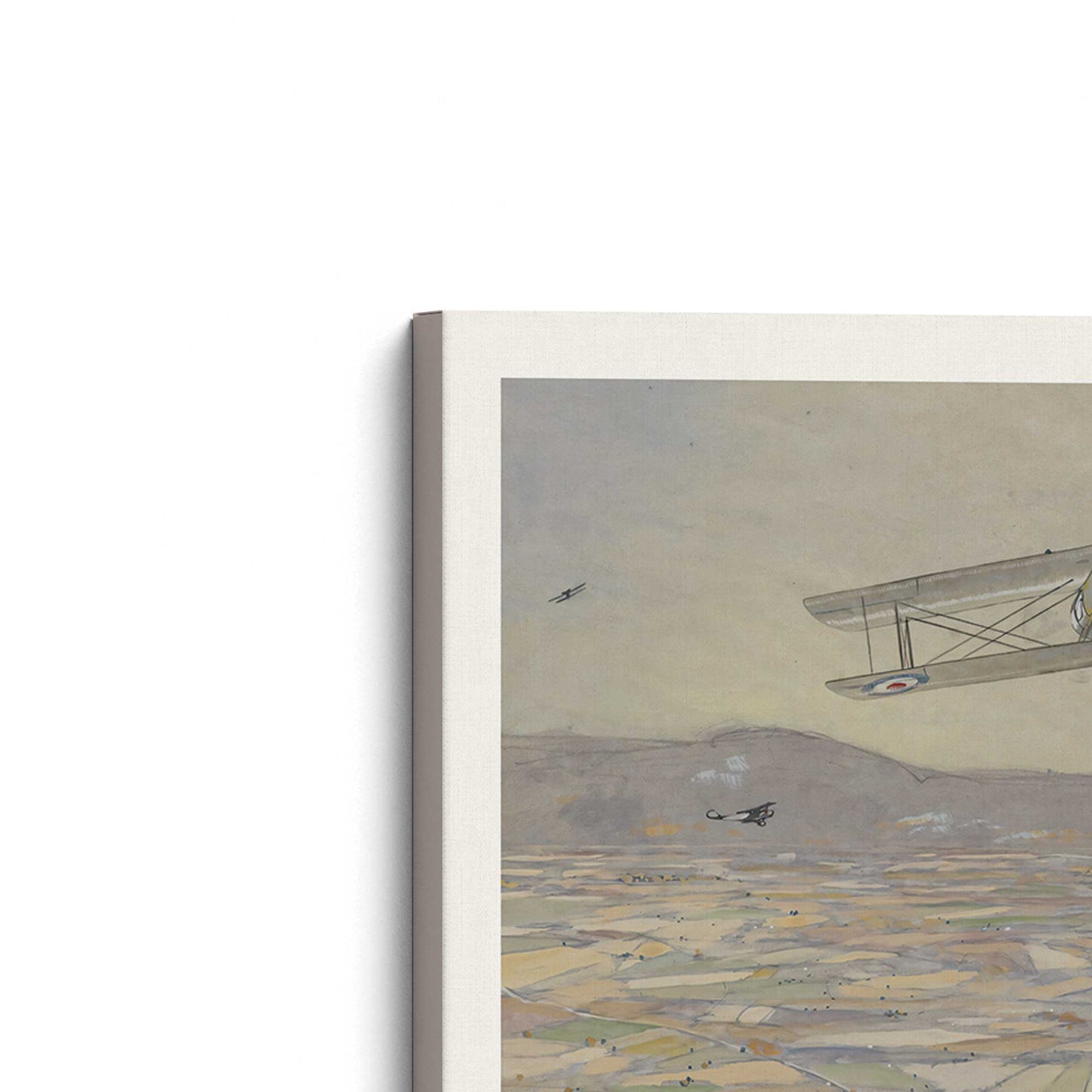 [Color:Stretched Canvas], Picture of the corner of the art