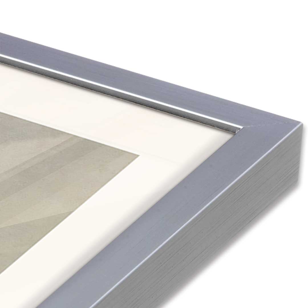 [Color:Polished Chrome], Picture of art in a Polished Chrome frame at an angle