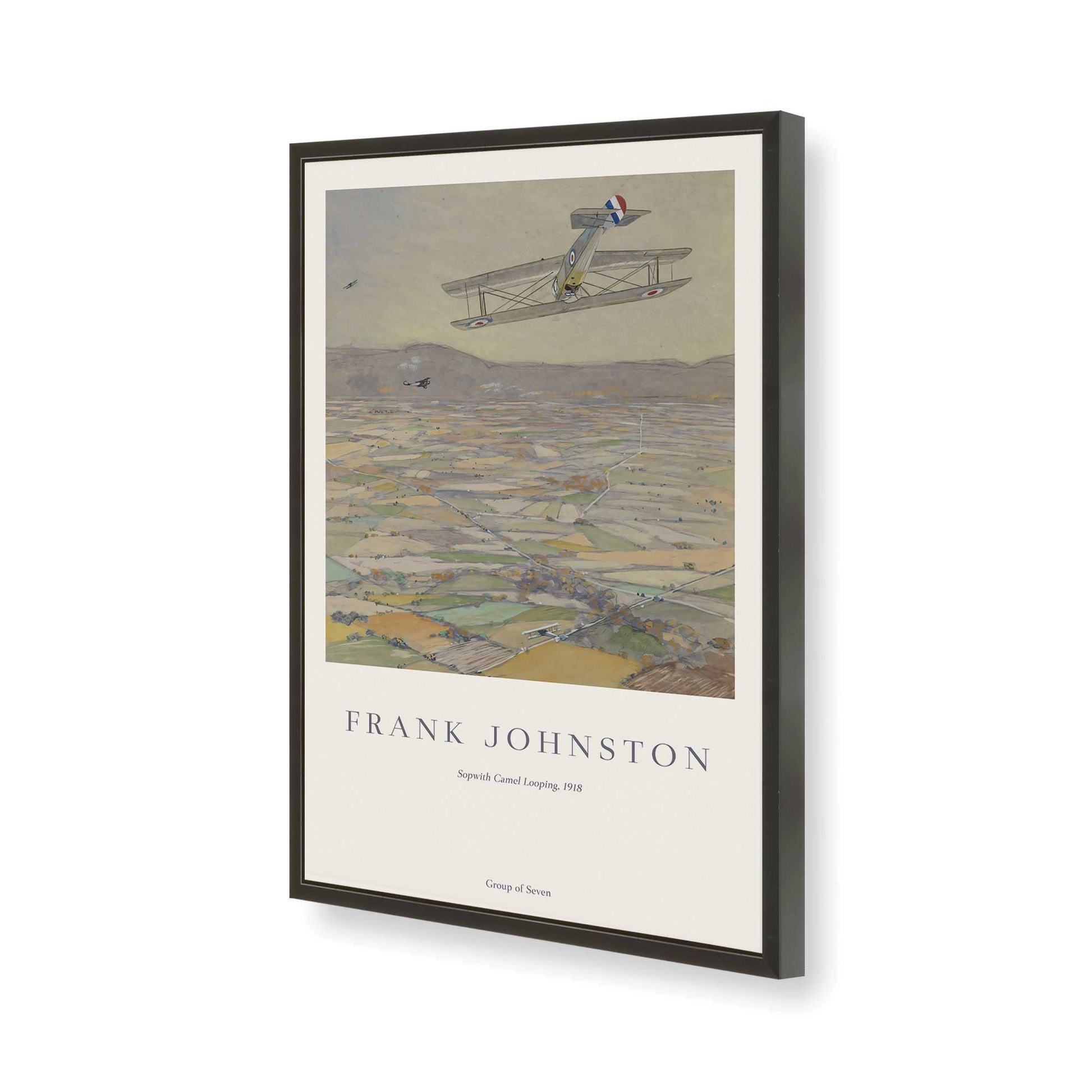 [Color:Satin Black], Picture of art in a Satin Black frame of the corner