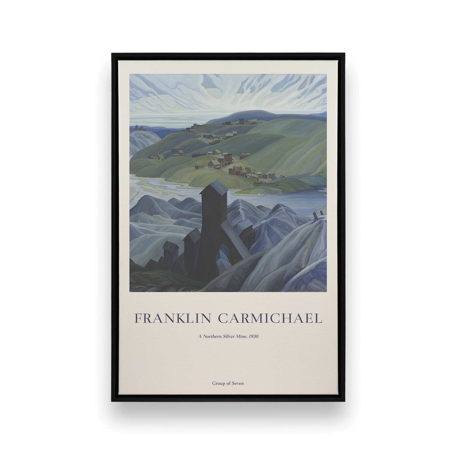 [Color:Satin Black], Picture of art in a Satin Black frame