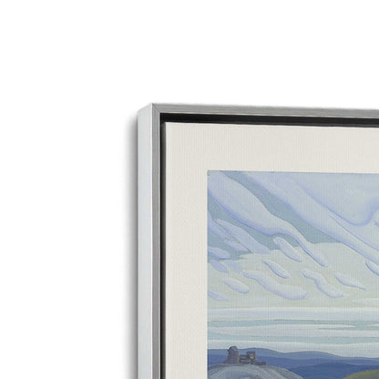 [Color:Polished Chrome], Picture of art in a Polished Chrome frame at an angle